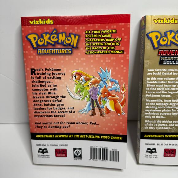 Pokemon Adventures Heart Gold Soul Silver Volume 1 and 2 Paperback Books - Picture 2 of 9